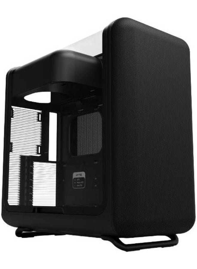 X50 ATX Mid-Tower Gaming PC Case – E-ATX/mATX/ITX Support, 4mm Acoustic Glass, Full-Coverage Mesh, Up to 10 Fans, GPU 430mm, Radiator Support Front/Side/Rear, USB-C/USB-A, Pitch Black | CS-HYTE-X50G-BB